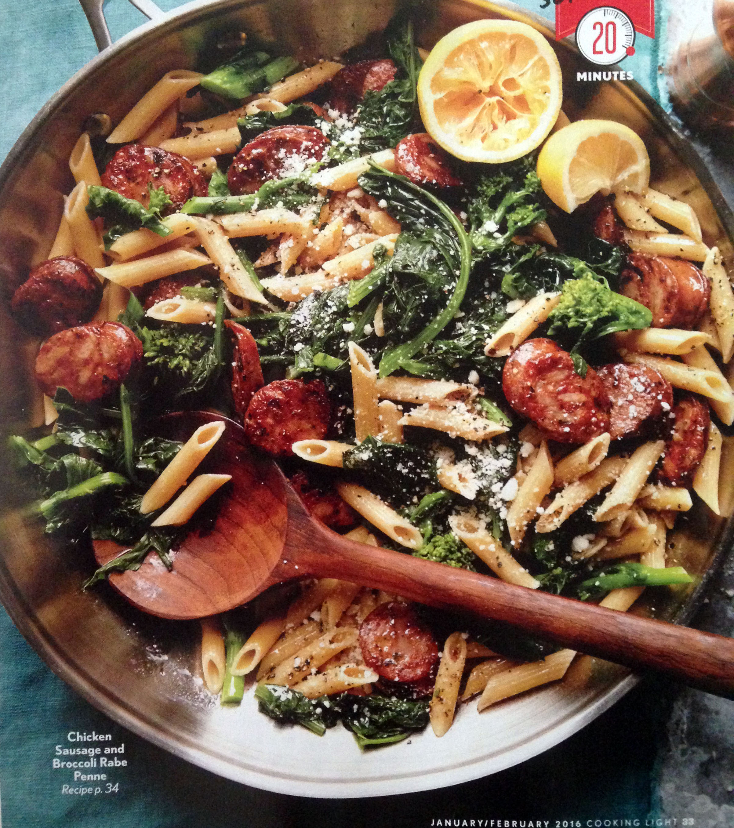 Chicken Sausage and Broccoli Rabe Penne